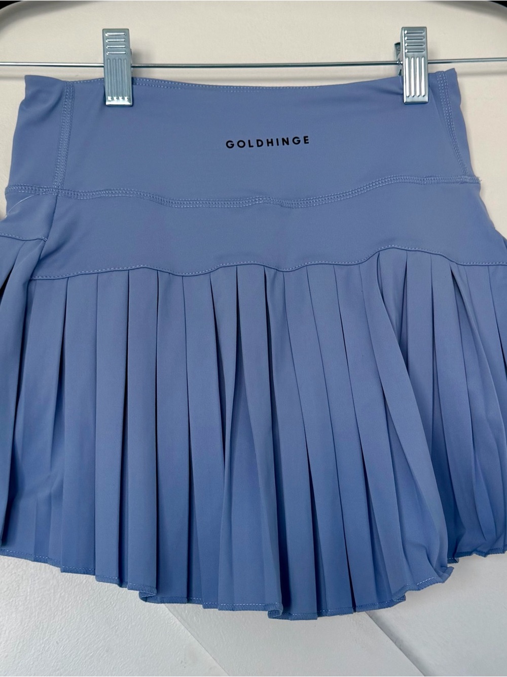 Goldhinge Lavender Pleated Skater Skirt